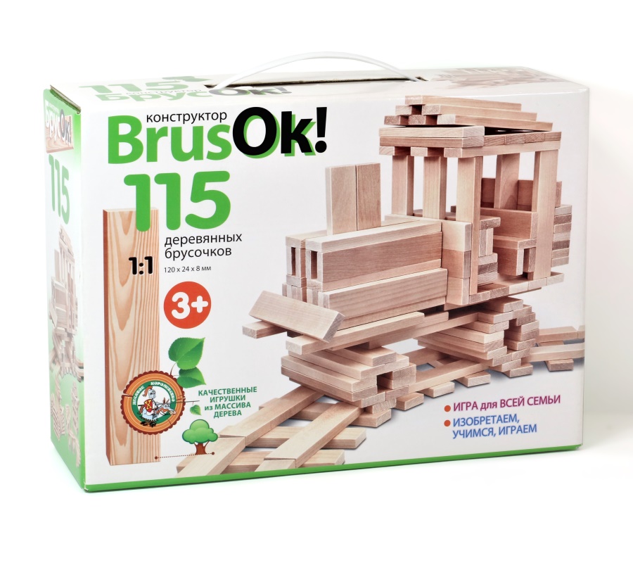 Конструктор деревянный BrusOк! 115 эл