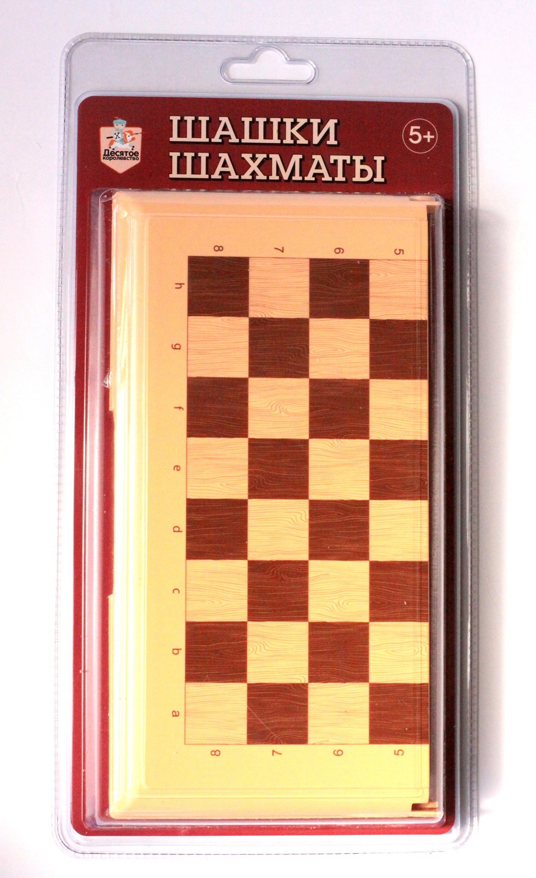 Игра настольная "Шашки-Шахматы" (мал, беж) блистер